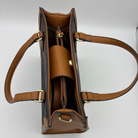 Brown and Black Designer Tote Bag - Picture 9 of 15